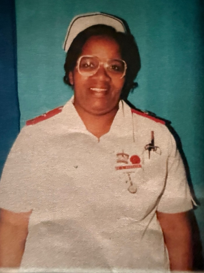 Sister Beatrice Mordaunt in her nurse's uniform
